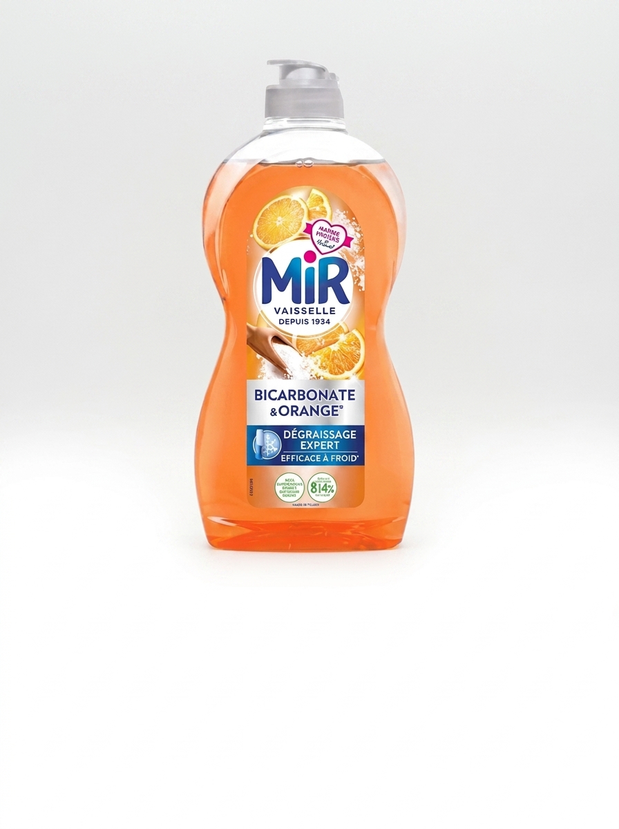 Mir liquide vaisselle dégraissant orange 450 ml disponible chez Paris Kin Shopping à Kinshasa