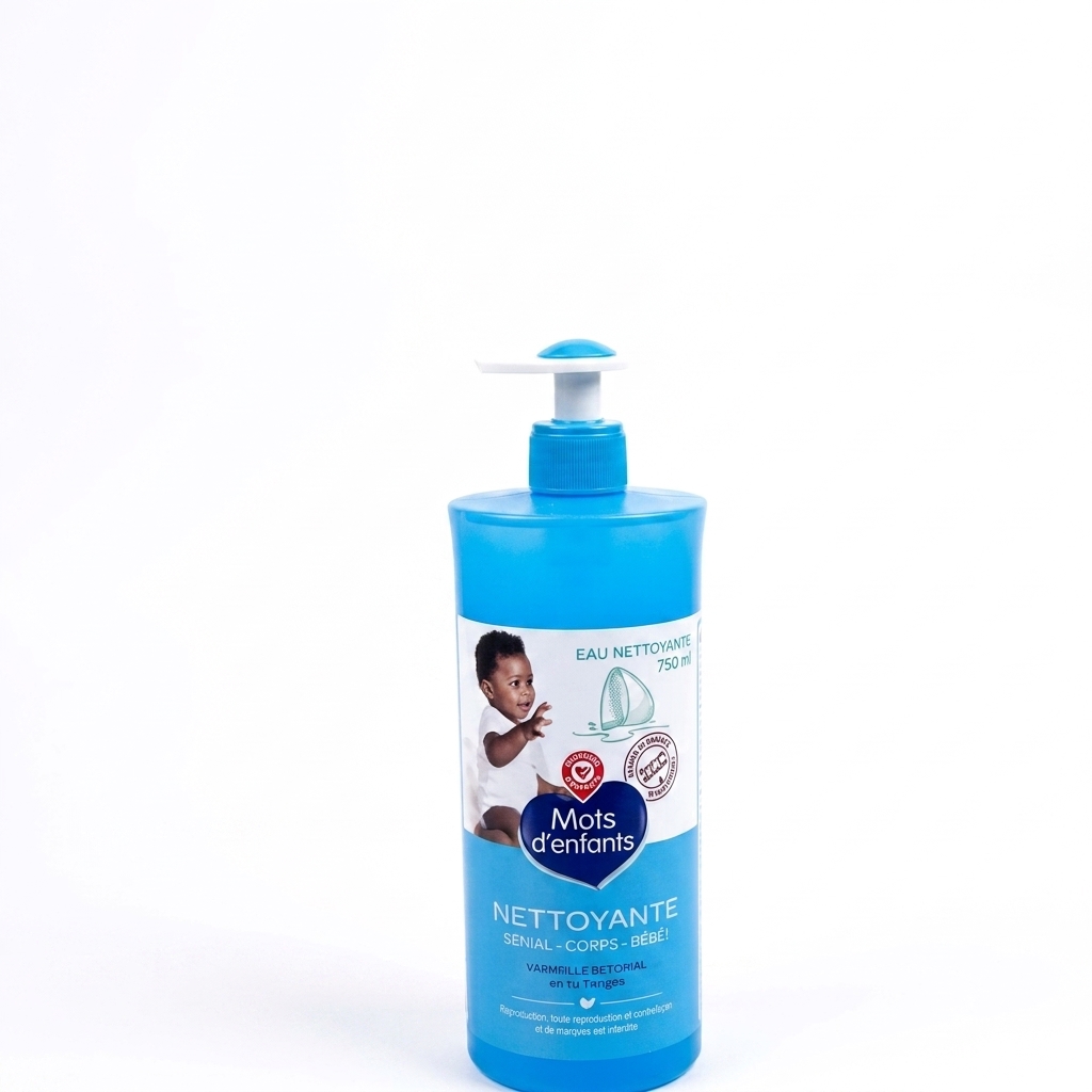 Mots d’Enfants eau nettoyante bébé 750 ml disponible chez Paris Kin Shopping à Kinshasa