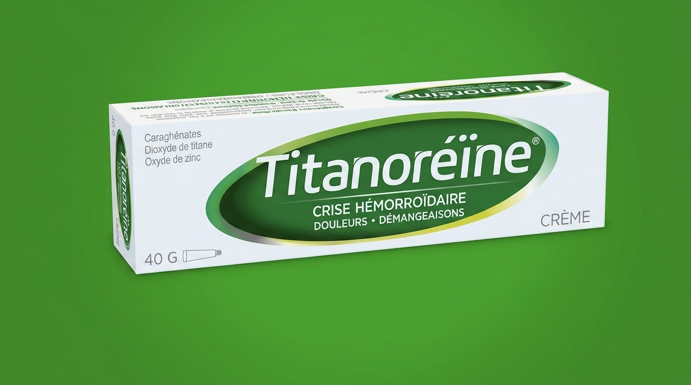 Titanoréïne Crème 40 g Crise Hémorroïdaire disponible chez Paris Kin Shopping à Kinshasa