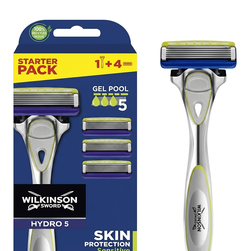 Wilkinson Hydro 5 Skin Protection – rasoir et 4 lames disponible chez Paris Kin Shopping à Kinshasa