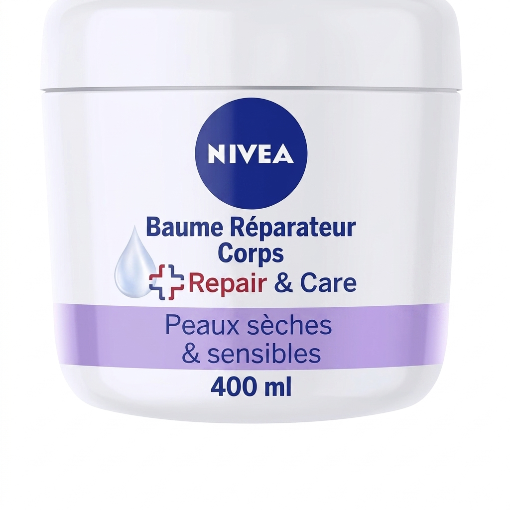 Nivea Repair & Care baume réparateur corps Lot de 3 Crème Visage 400 ml disponible chez Paris Kin Shopping à Kinshasa