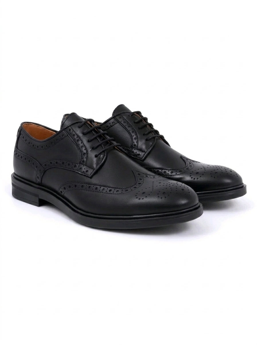 Ortiz & Reed – Derbies en cuir noir disponible chez Paris Kin Shopping à Kinshasa