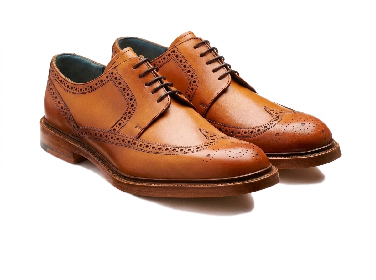 Barker – Richelieu Bailey en cuir camel disponible chez Paris Kin Shopping à Kinshasa