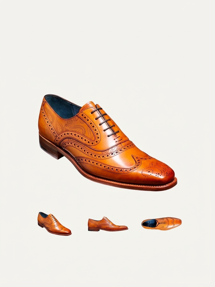 Barker – McClean Laser veau cèdre/paisley disponible chez Paris Kin Shopping à Kinshasa