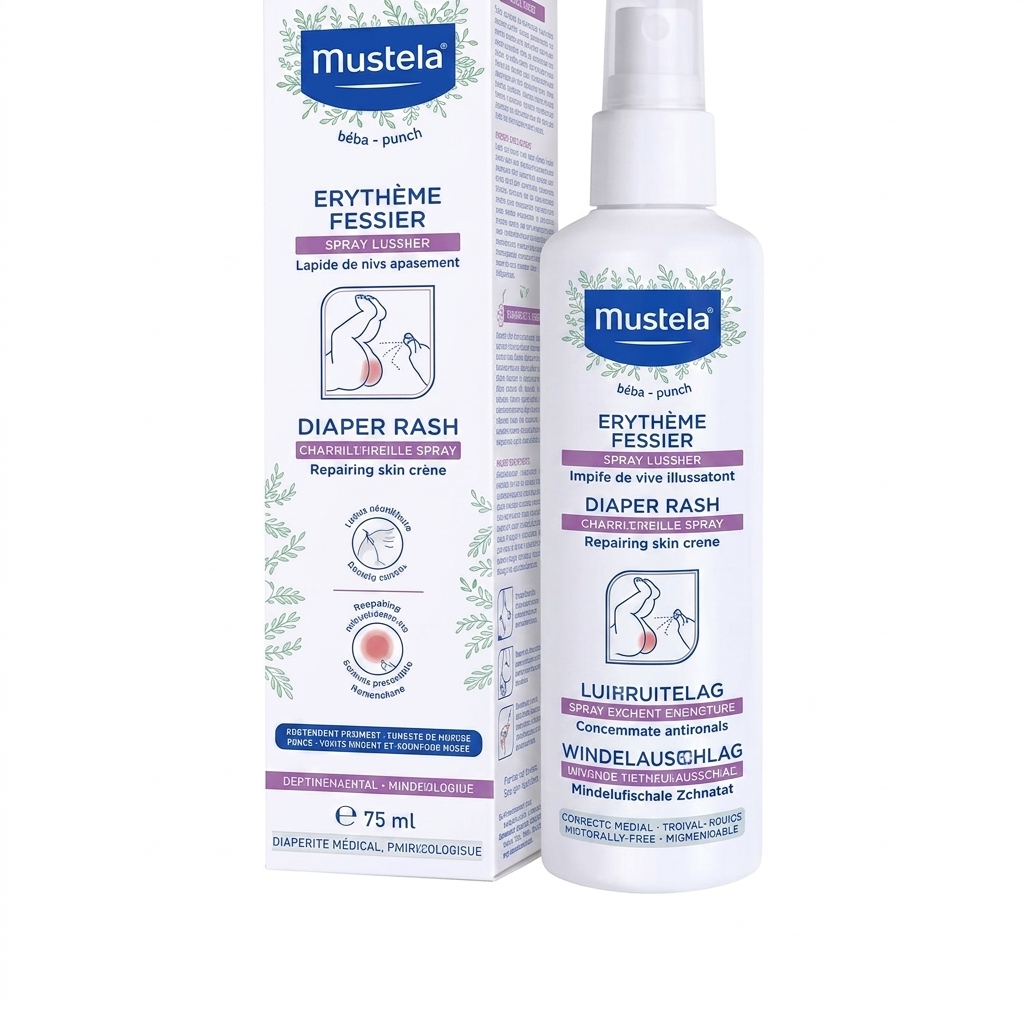 Mustela spray change rapide pour érythème fessier disponible chez Paris Kin Shopping à Kinshasa