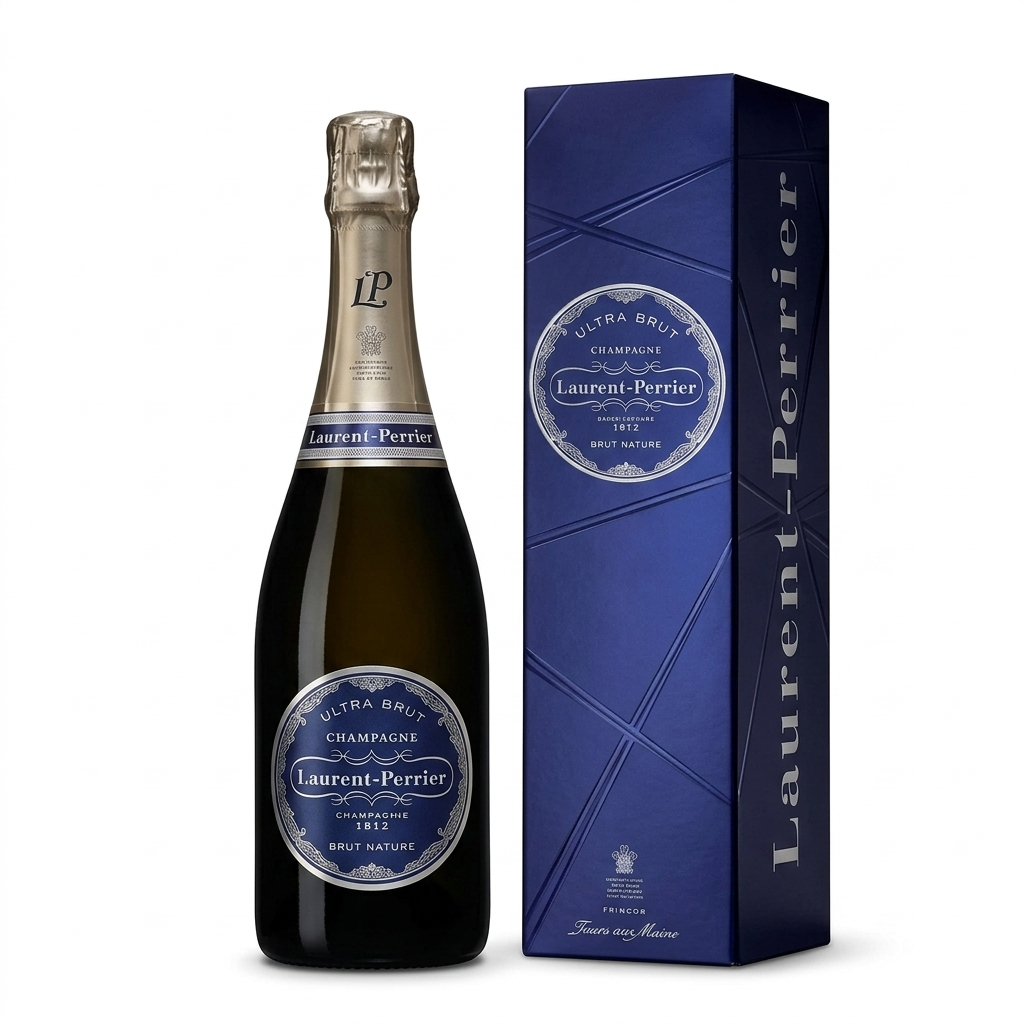Champagne Laurent-Perrier - Ultra Brut - en étui 0,75 L disponible chez Paris Kin Shopping à Kinshasa