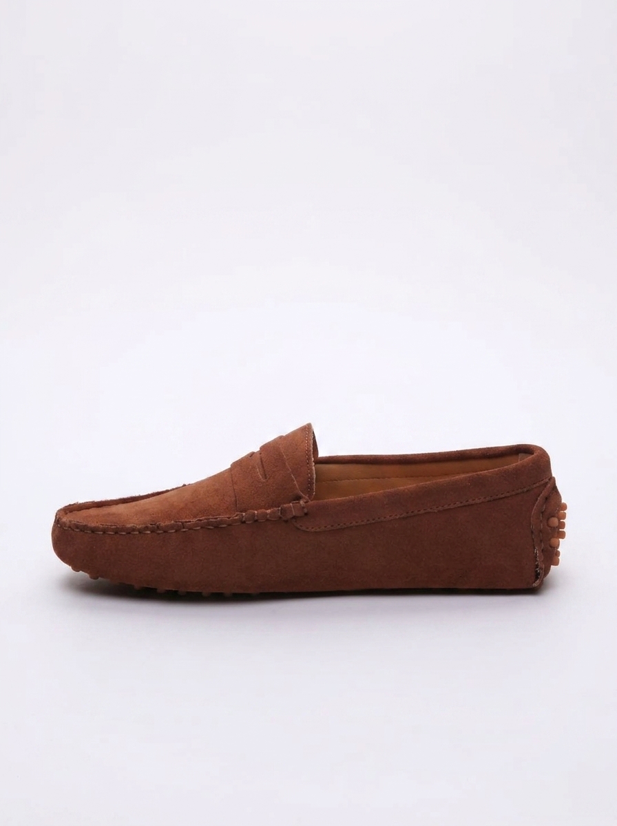 John Scott – Mocassins Wales en cuir marron disponible chez Paris Kin Shopping à Kinshasa