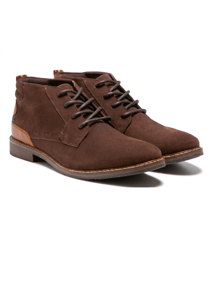 Redskins – Derbies montantes Tavori en cuir marron foncé disponible chez Paris Kin Shopping à Kinshasa