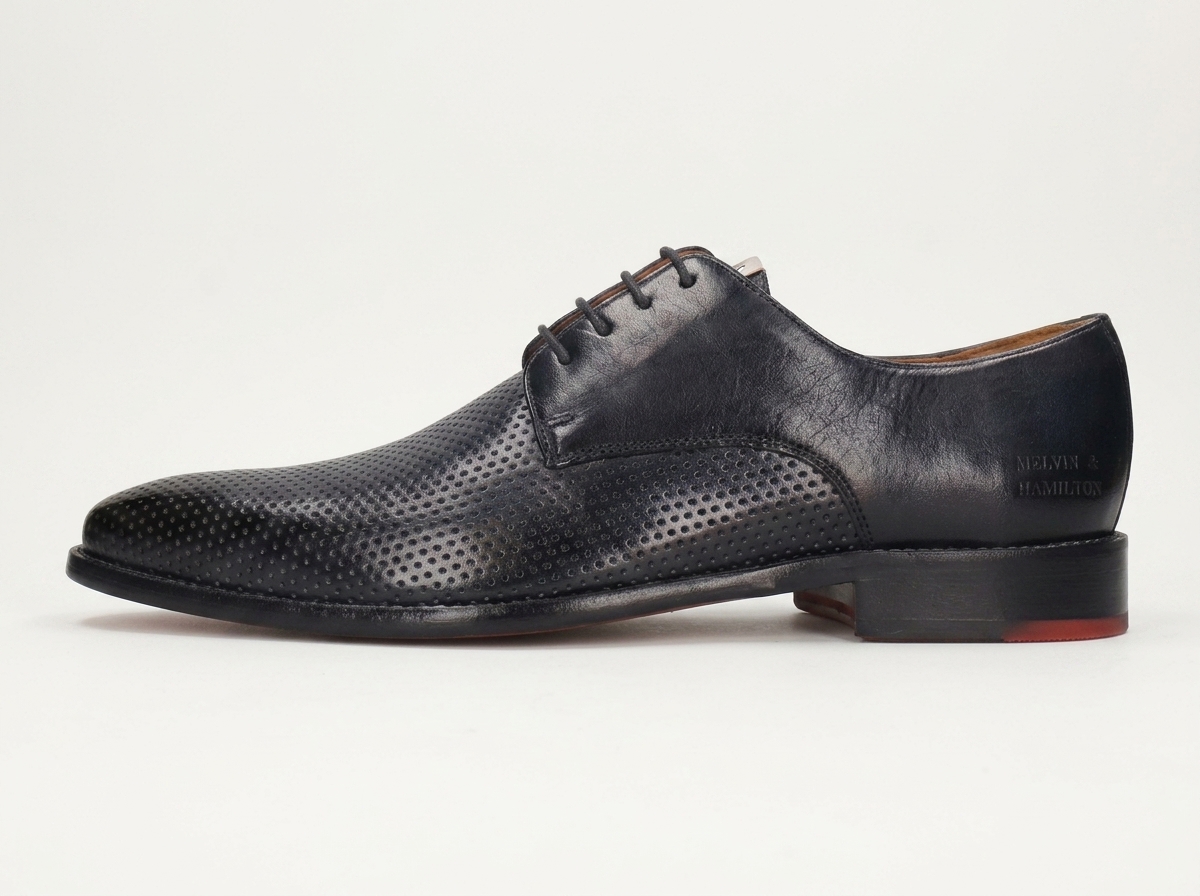 Melvin & Hamilton – Derbies Dylan 5 en cuir noir disponible chez Paris Kin Shopping à Kinshasa