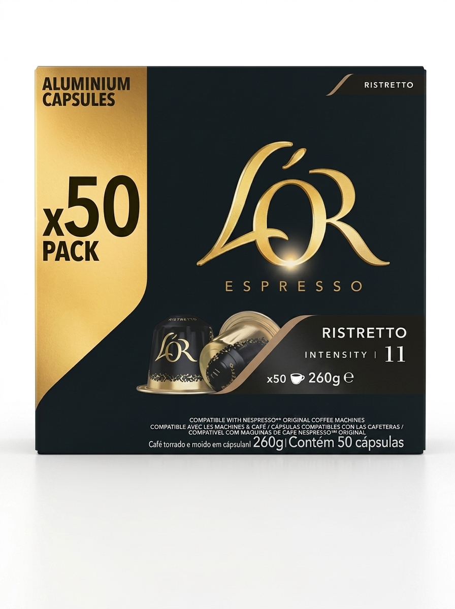 L’Or Espresso capsules Ristretto N°11 ×50 disponible chez Paris Kin Shopping à Kinshasa