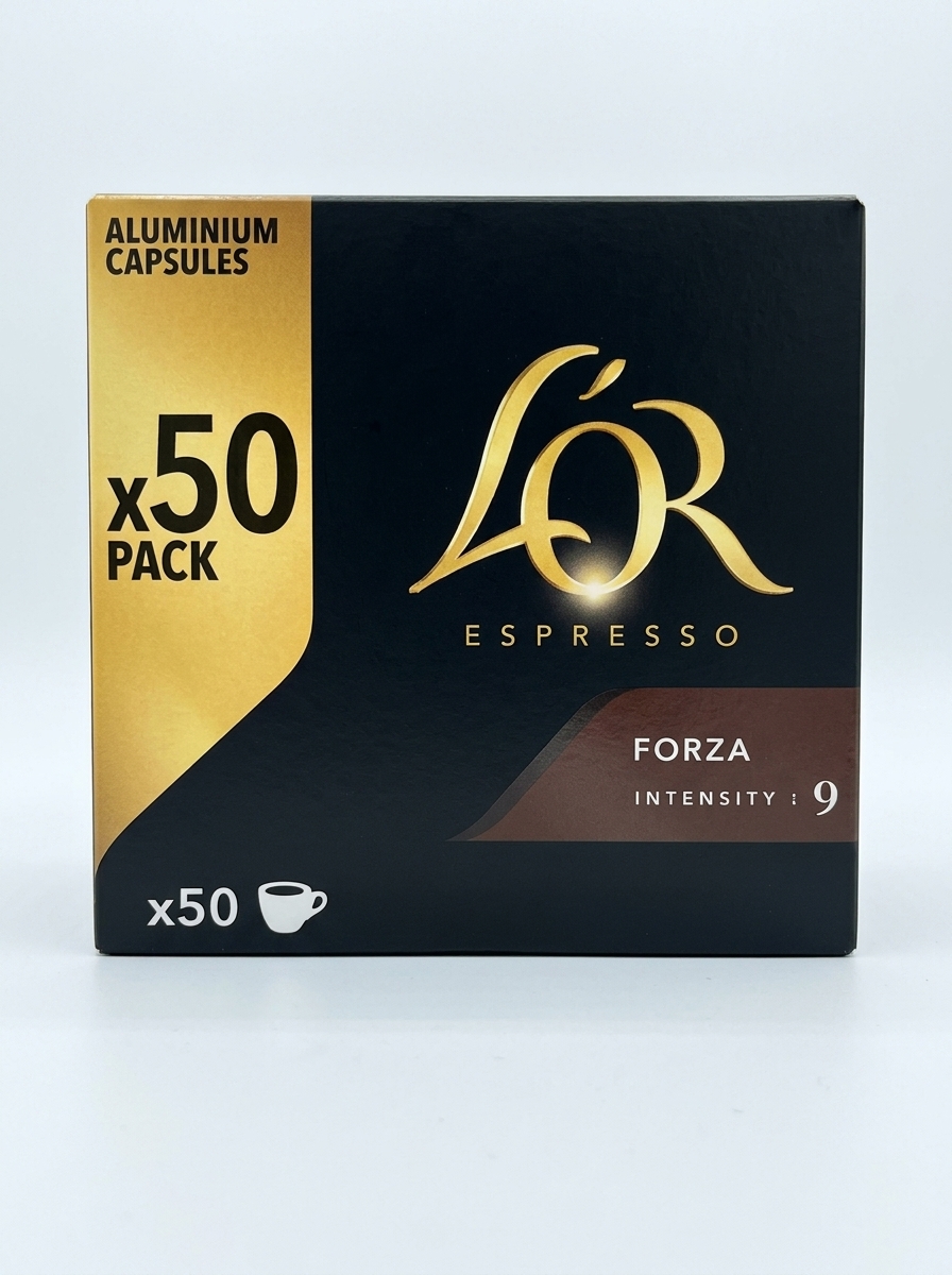L’Or Espresso capsules Forza N°9 ×50 disponible chez Paris Kin Shopping à Kinshasa