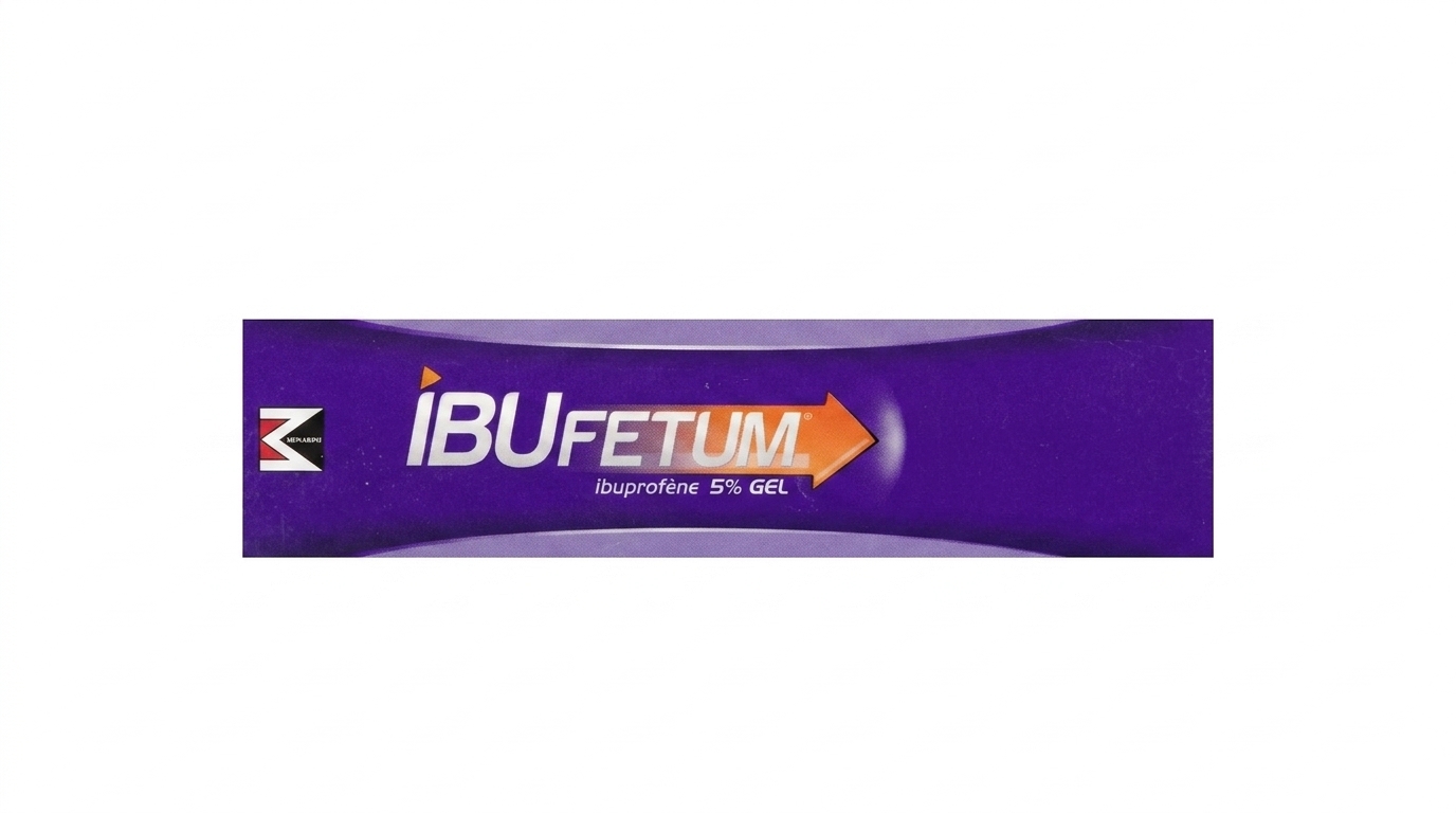 IBUFETUM Ibuprofène 5 % Gel 60 g disponible chez Paris Kin Shopping à Kinshasa