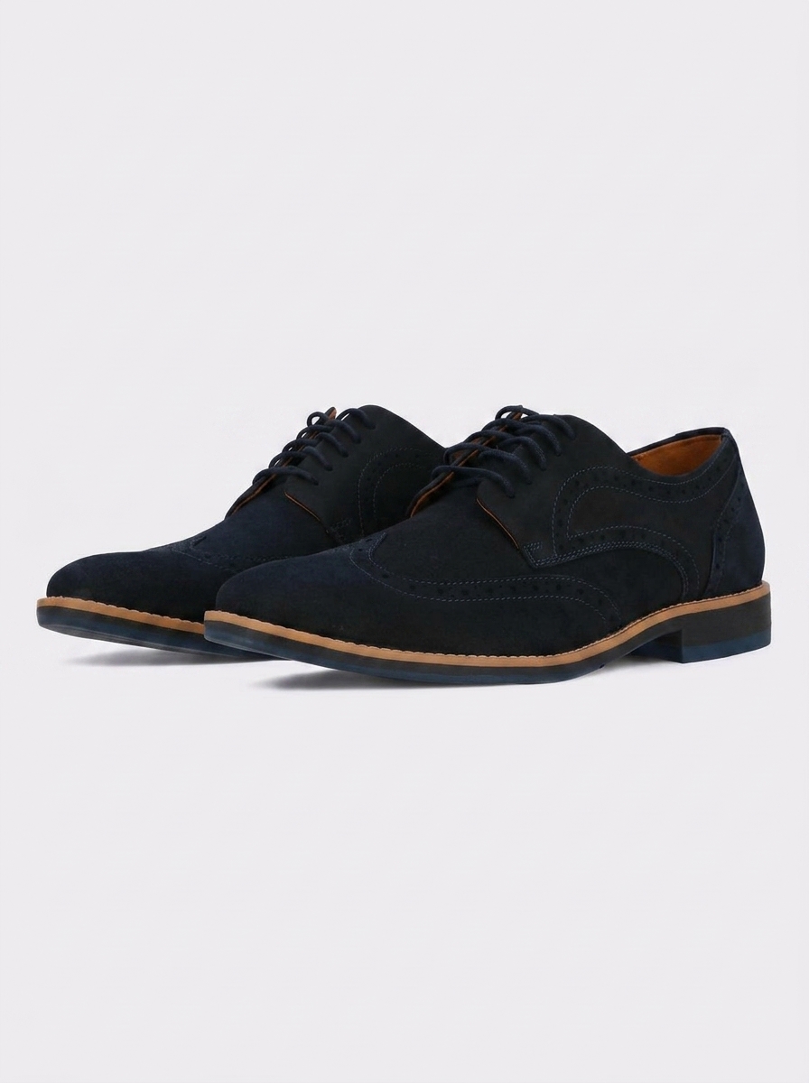 Izac – Derbies en cuir bleu marine disponible chez Paris Kin Shopping à Kinshasa
