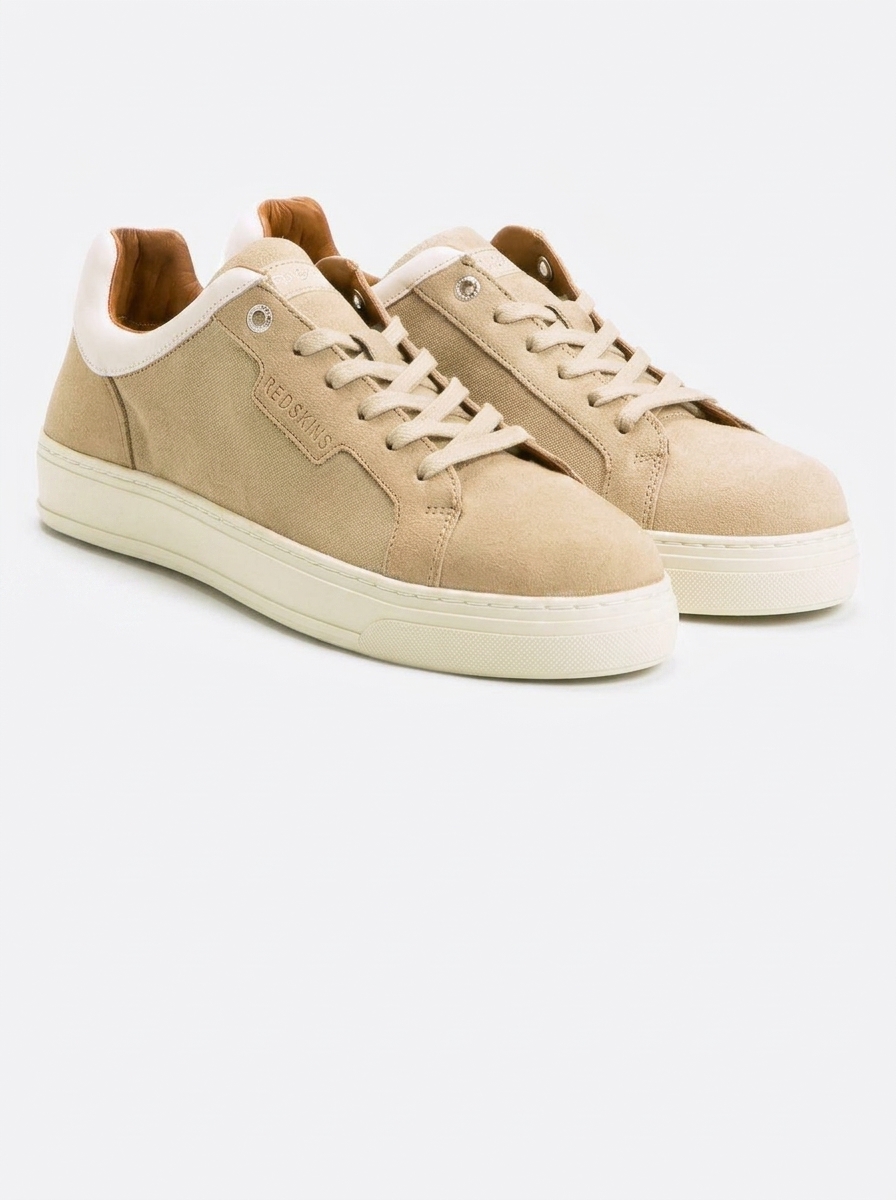 Redskins – Sneakers Helium en cuir beige disponible chez Paris Kin Shopping à Kinshasa