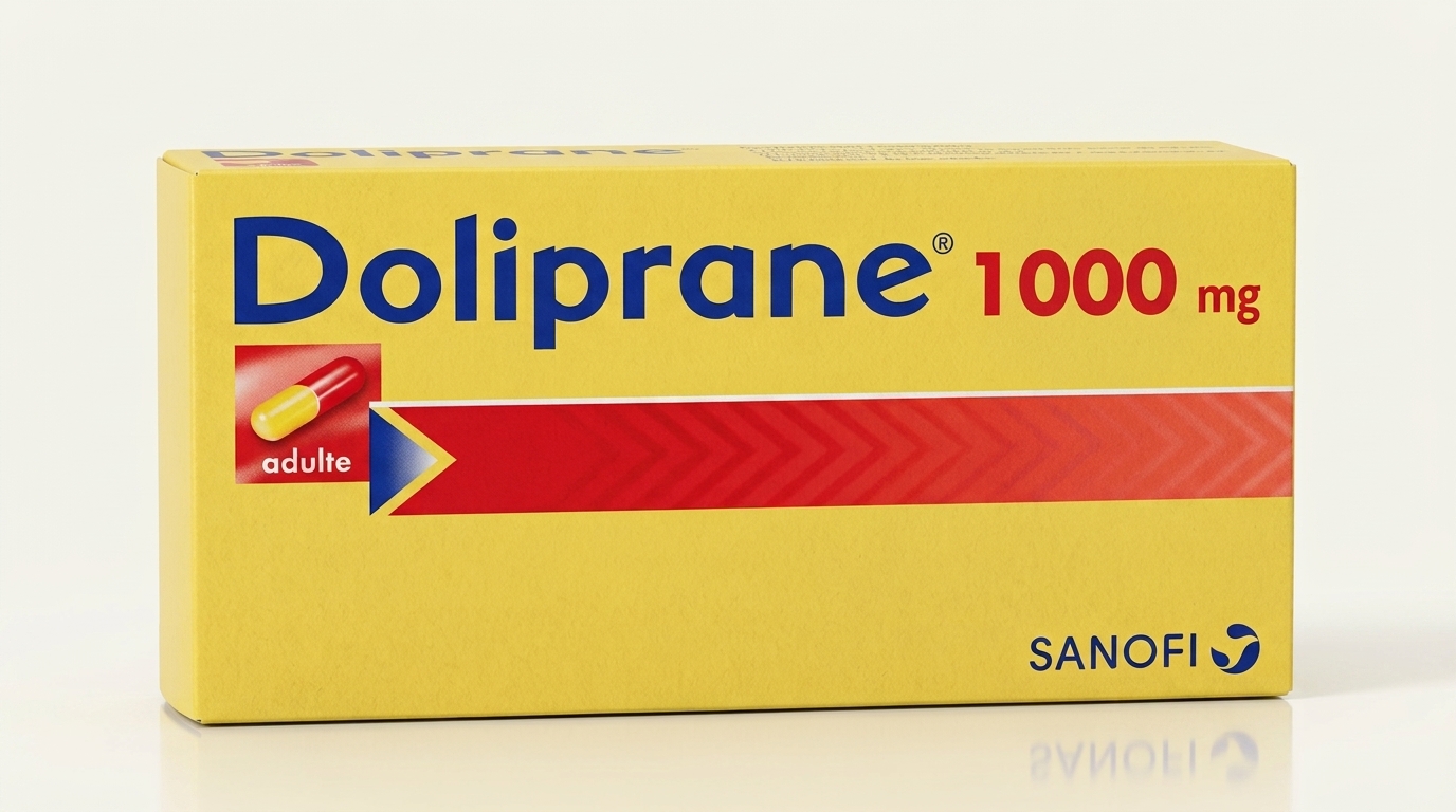 Doliprane 1000 mg 8 gélules disponible chez Paris Kin Shopping à Kinshasa