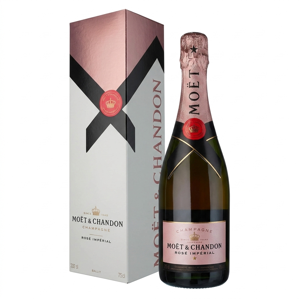 Champagne Moët & Chandon - Brut Impérial Rosé - en étui 0,75 L disponible chez Paris Kin Shopping à Kinshasa