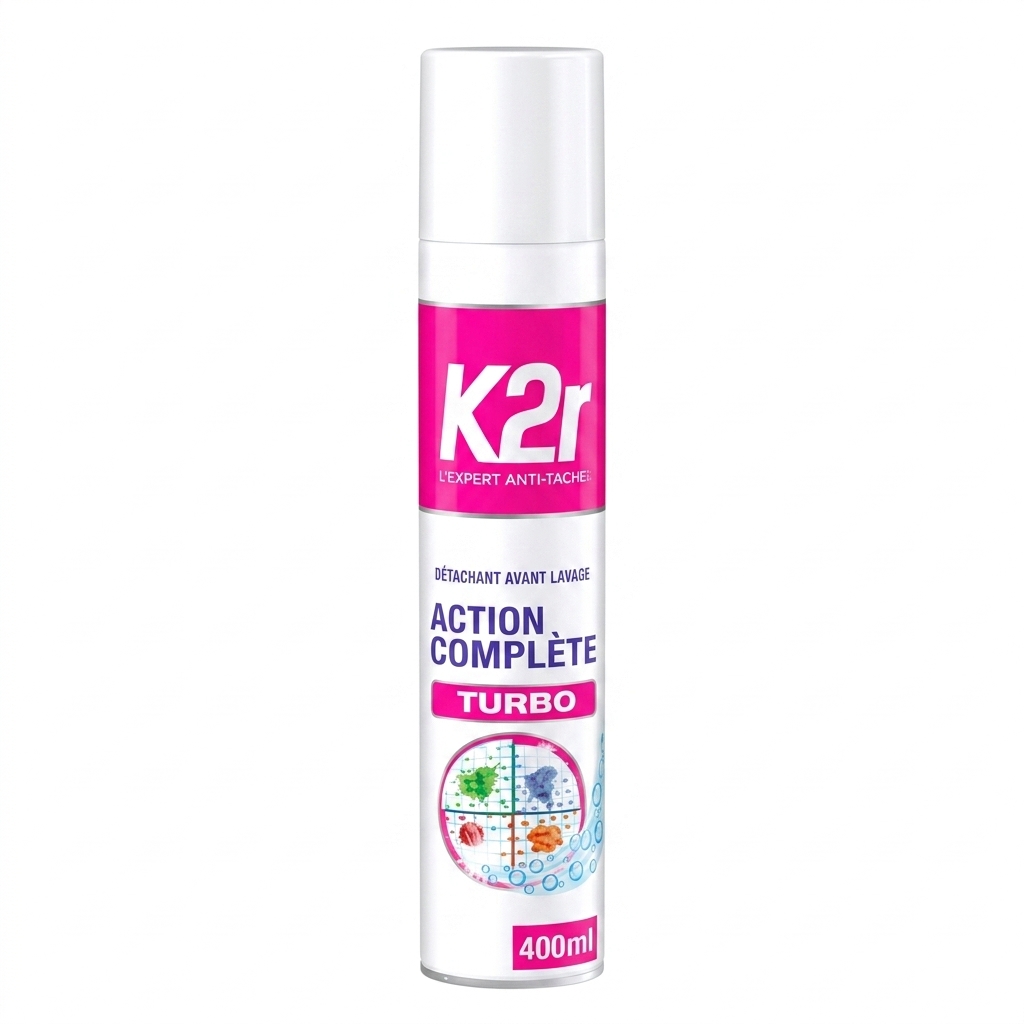 K2R détachant avant-lavage Action Complète 400 ml disponible chez Paris Kin Shopping à Kinshasa
