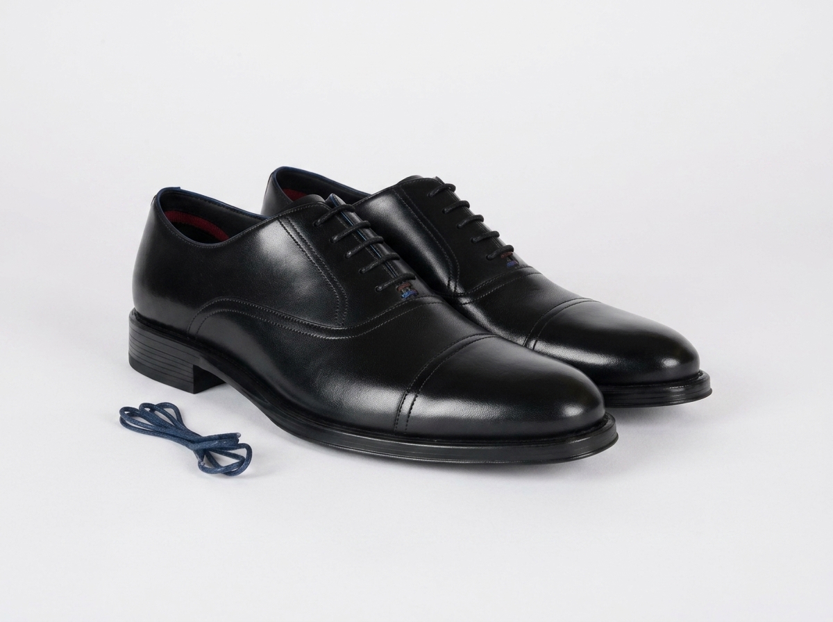 Paul Smith – Richelieu Timothy en cuir noir disponible chez Paris Kin Shopping à Kinshasa