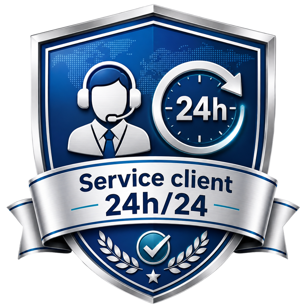 Service client disponible 24h/24